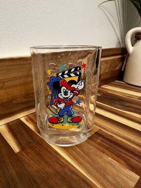 Vintage 2000 McDonald's Walt Disney World Celebration Glass - Mickey Mouse Holly
